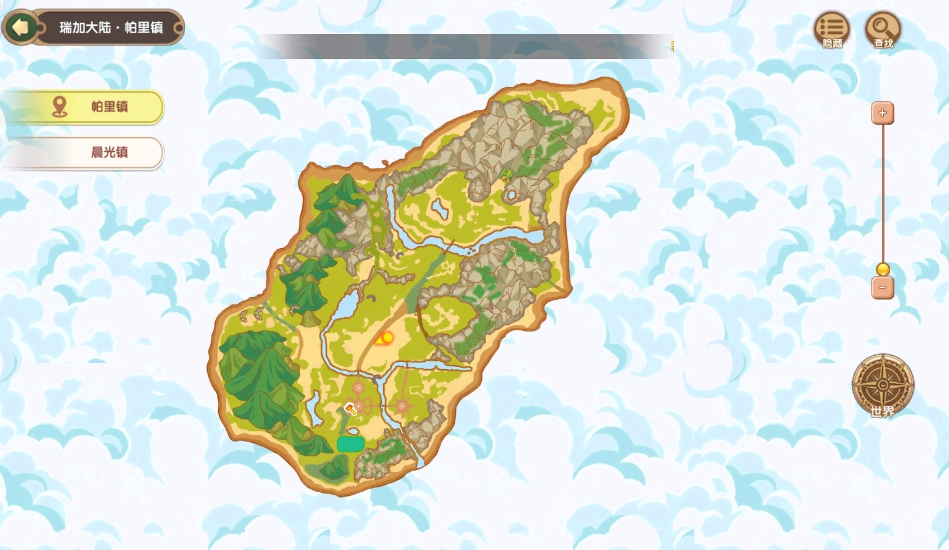 瑞加大陆帕里镇地图
